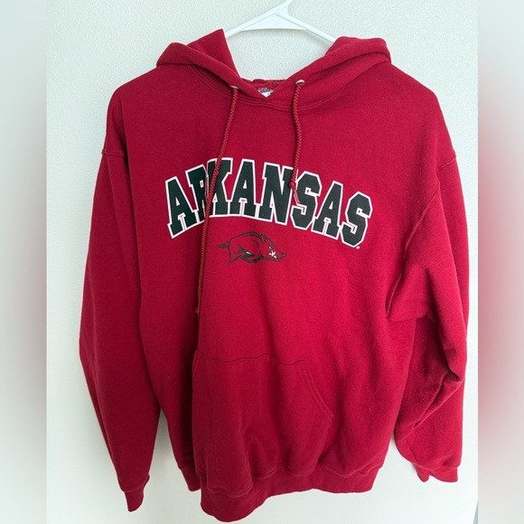 Jerzees Red Arkansas Hoodie - Picture 1 of 3